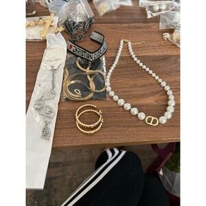 Designer Jewelry Lot 1 necklace 1 bracelet and 1 pair earrings luxury c d